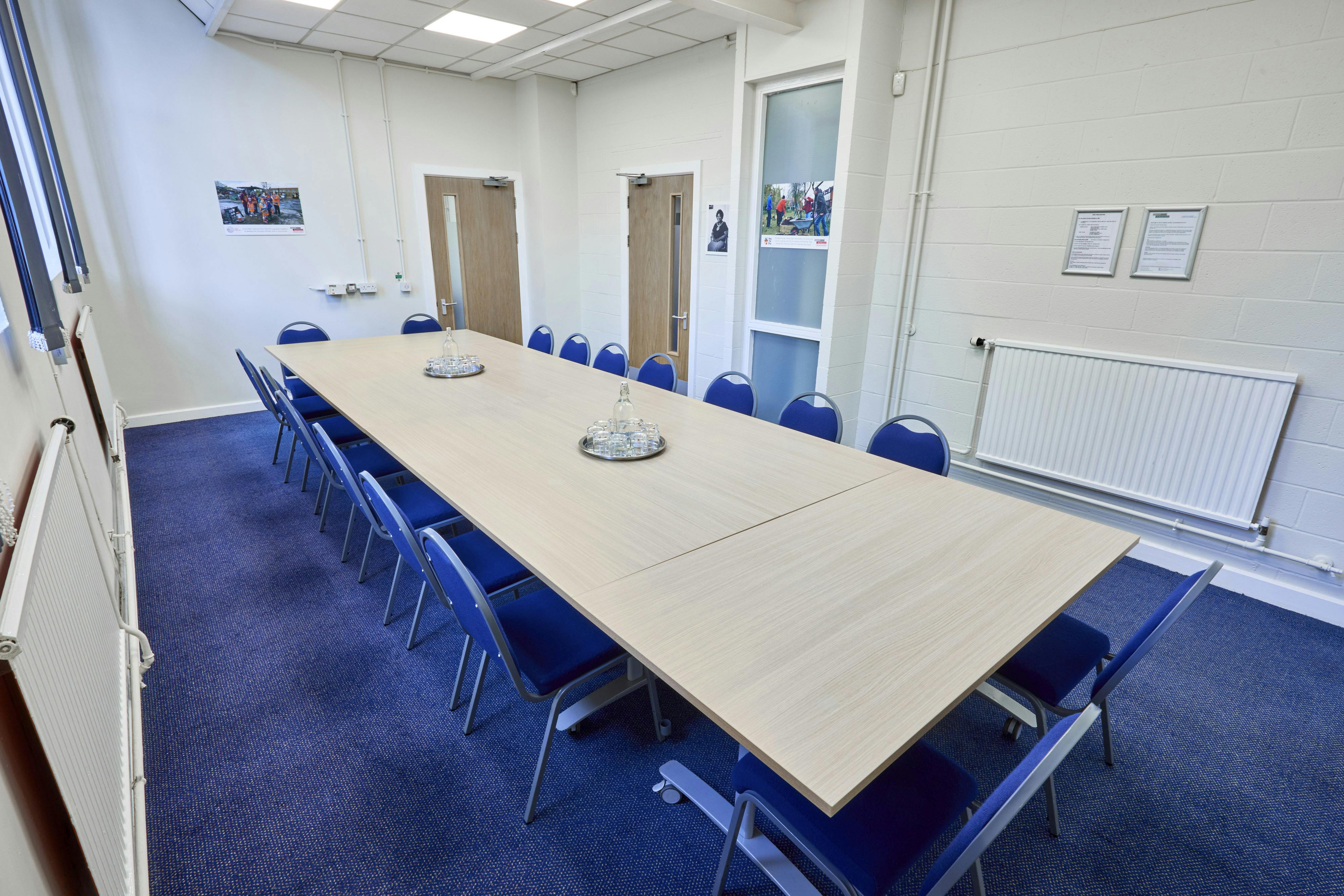 Spacious Mambu Room in St Thomas Centre, ideal for workshops and board meetings.