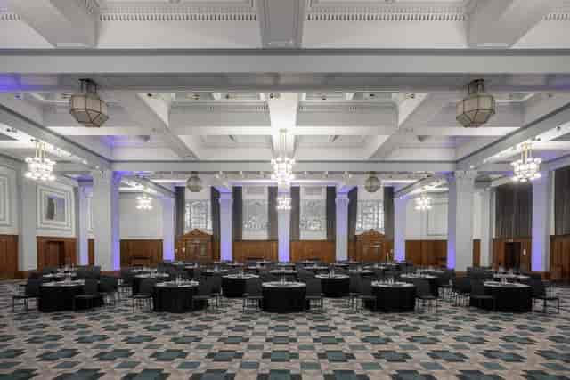 Elegant ballroom at Kimpton Clocktower Hotel, perfect for conferences and gala dinners.