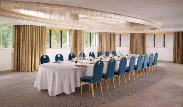 Crystal Suite boardroom setup in The Dorchester for executive meetings and corporate events.