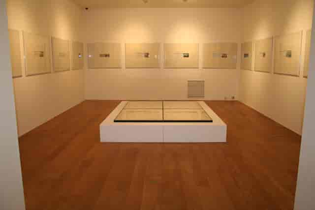 Minimalist gallery space in Asia House for art events and intimate meetings.