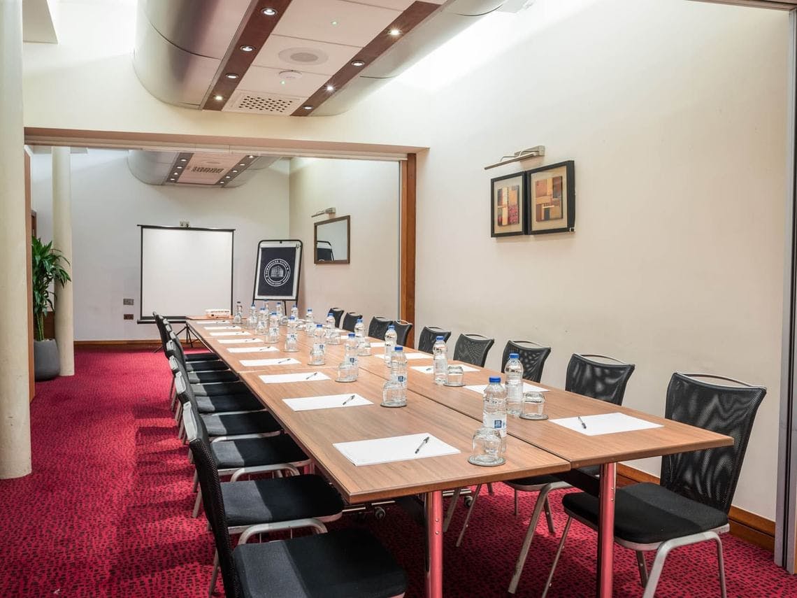 Waterhouse Suite meeting room in Townhouse Hotel Manchester, ideal for workshops and presentations.