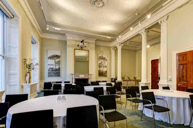 Elegant Council Chamber, natural light, event venue, meeting space
