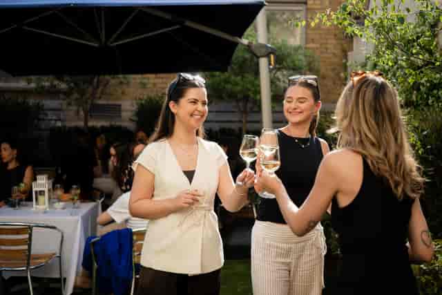 Networking reception at The Rooftop Terrace, 41 Portland Place featuring outdoor event space.