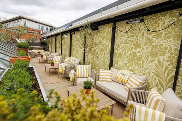 Outdoor roof terrace