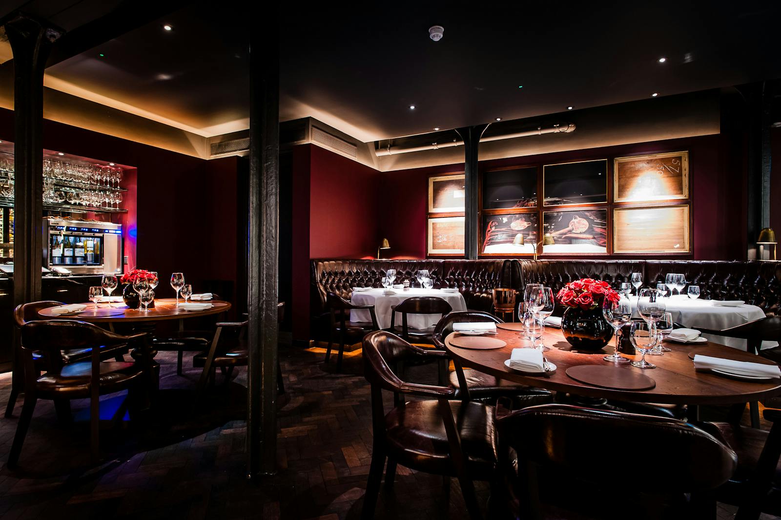 Elegant private dining space at New Street Grill, perfect for intimate gatherings and corporate events.