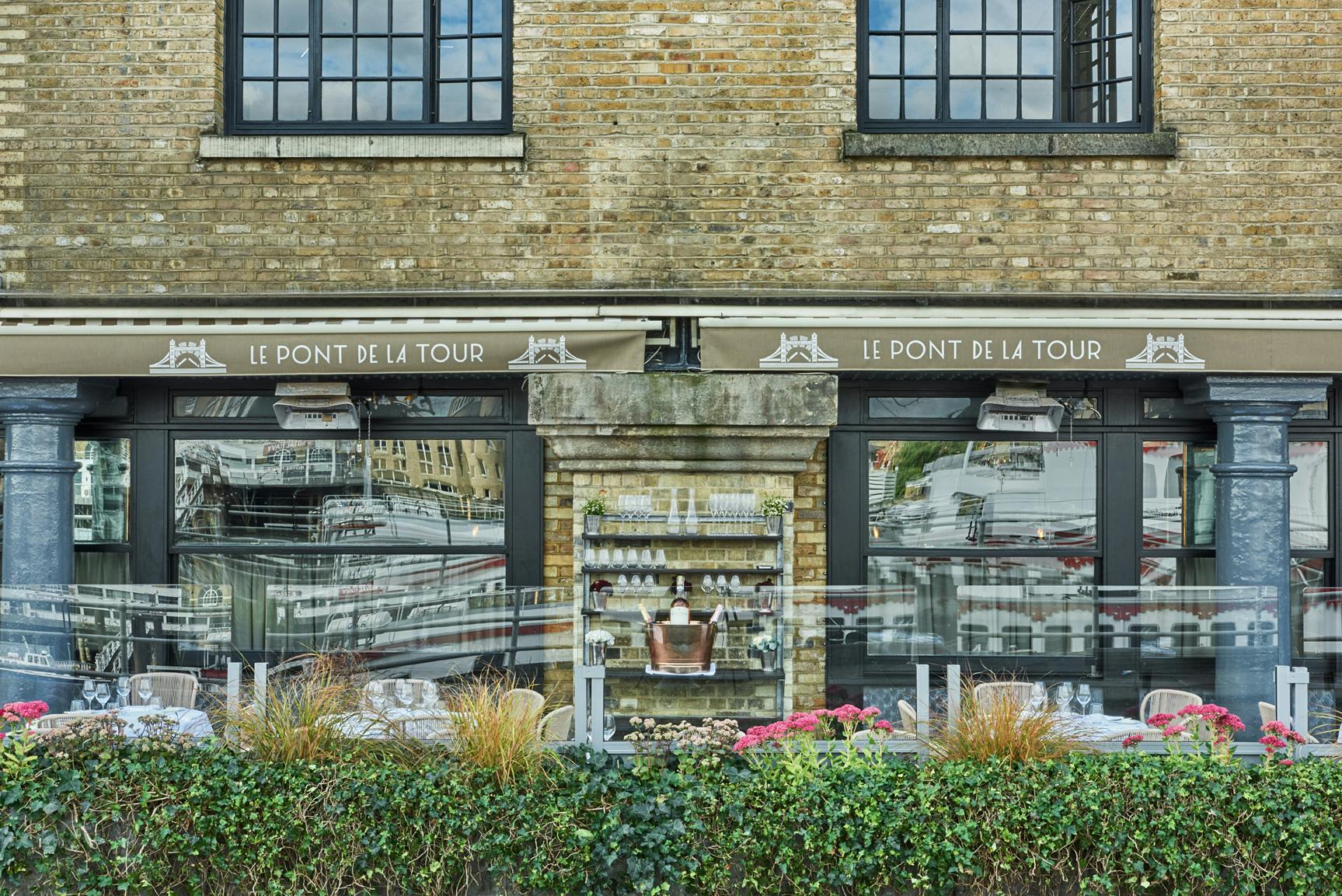 Stylish venue with waterfront view, perfect for upscale corporate events and celebrations.