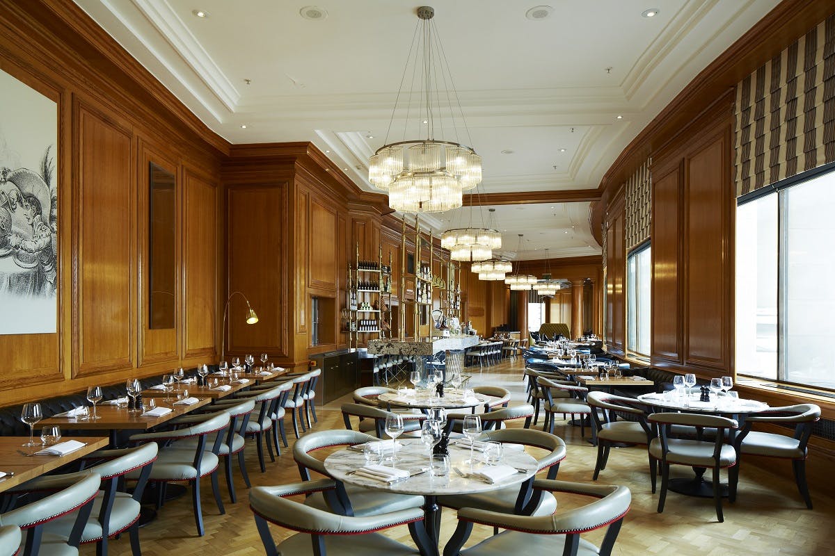 Elegant dining space at Gillray's Steakhouse, ideal for corporate events and private gatherings.