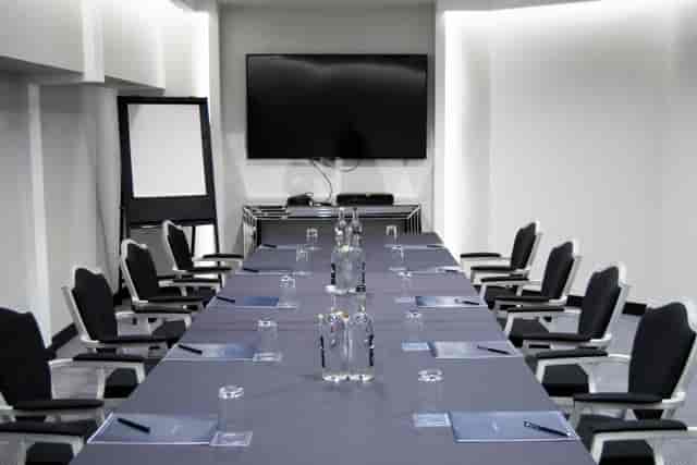 Meeting room at The Clubhouse, Hilton London Syon Park, ideal for professional events.