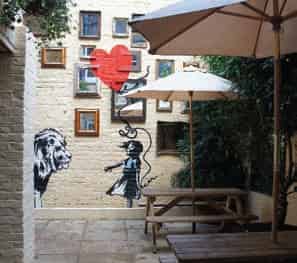 The Banksy Beer Garden