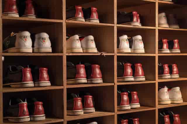 Bowling shoes at The Lodge, All Star Lanes - Holborn for team-building events.