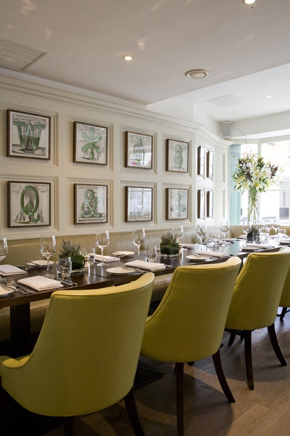 Elegant dining space in The Snug, ideal for corporate events and intimate gatherings.