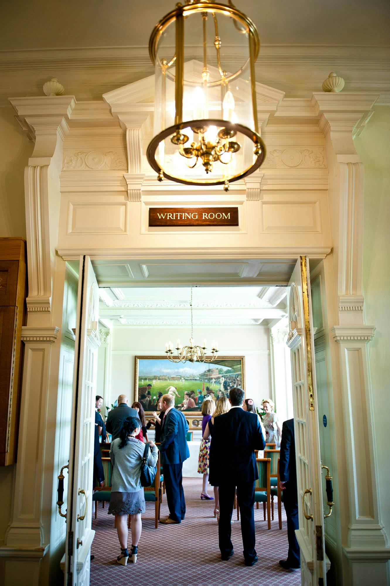 Elegant Writing Room at Lord's Cricket Ground, ideal for meetings and brainstorming sessions.