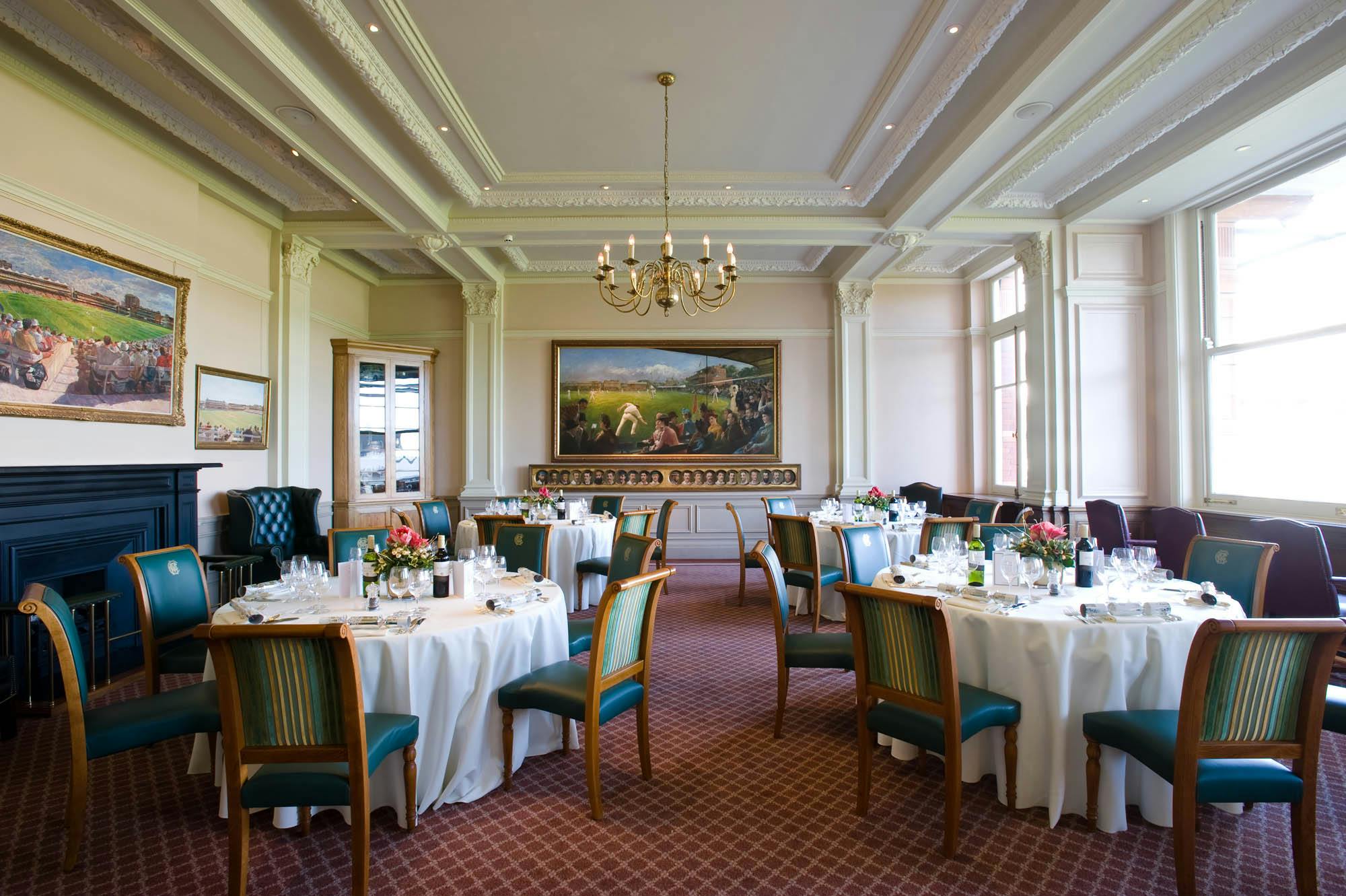 Elegant Writing Room at Lord's Cricket Ground, ideal for corporate meetings and events.