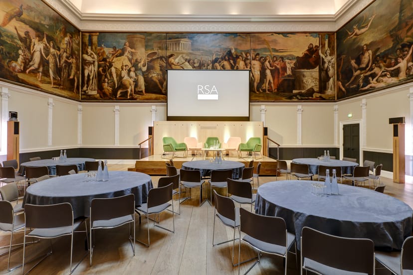 Elegant Great Room at RSA House, perfect for conferences and networking events.