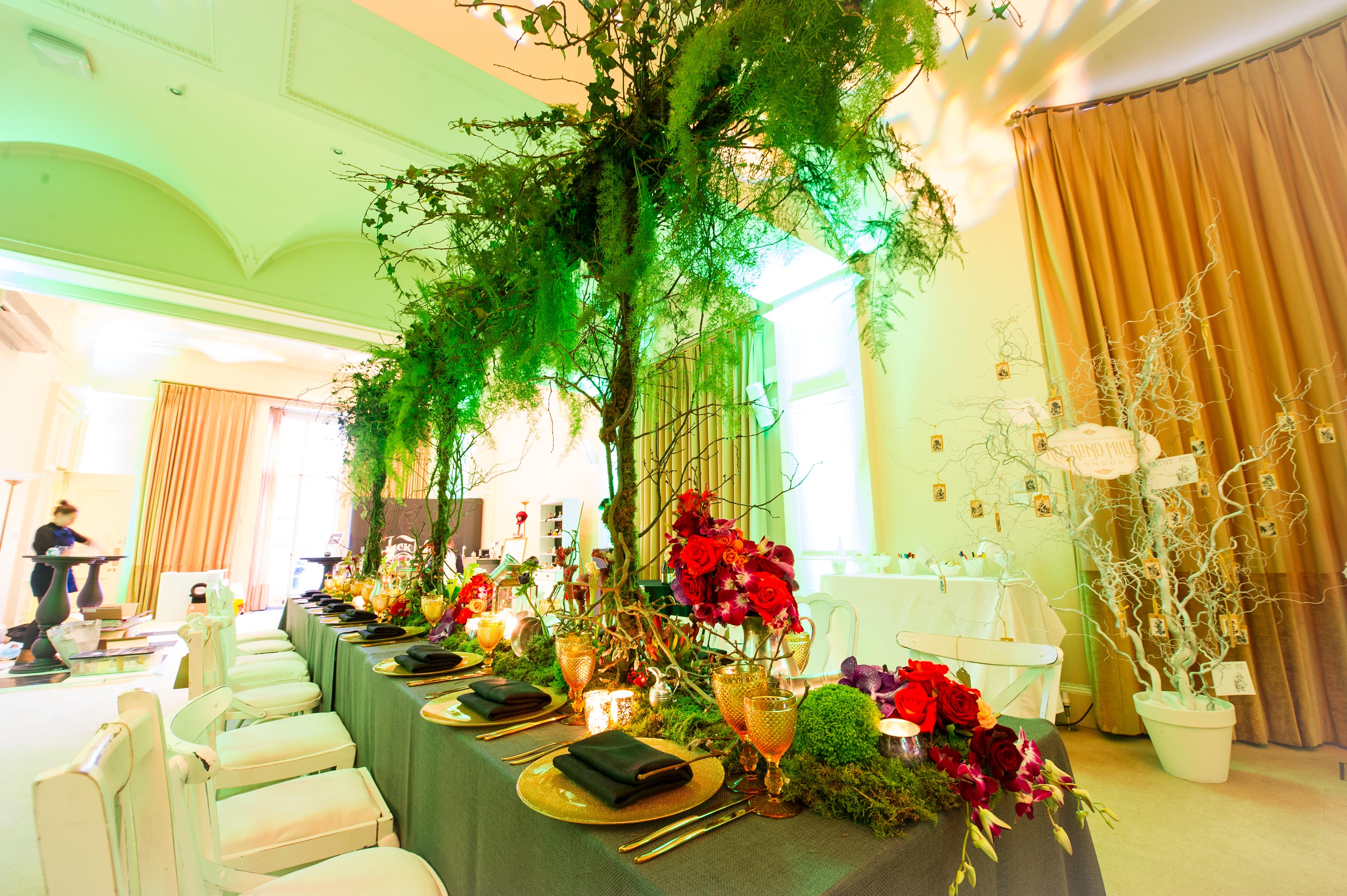 Elegant event space in Kent House with floral centerpieces for weddings and corporate events. - Banner