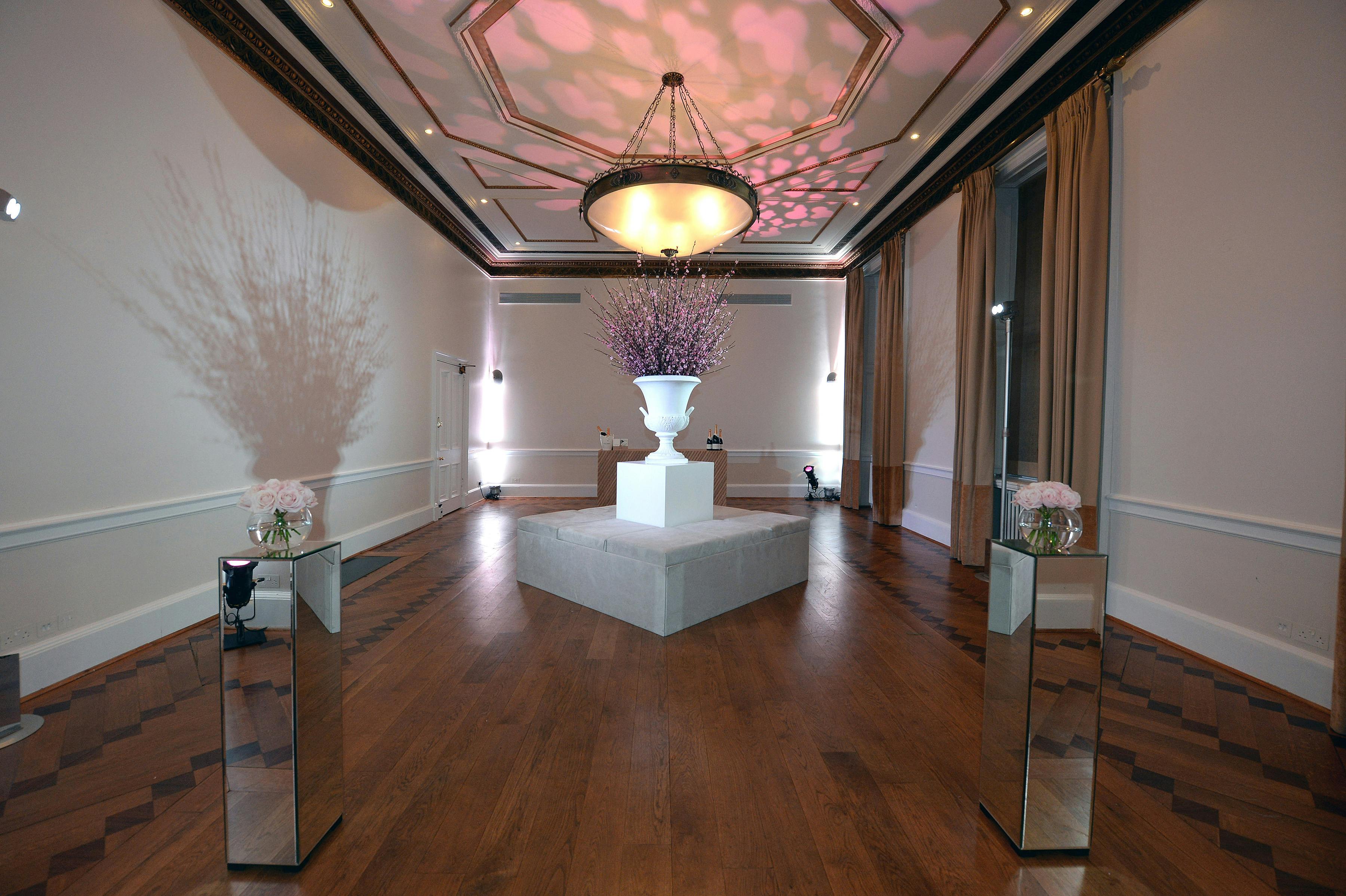 Elegant Rutland Room in Kent House, ideal for upscale weddings and corporate events.