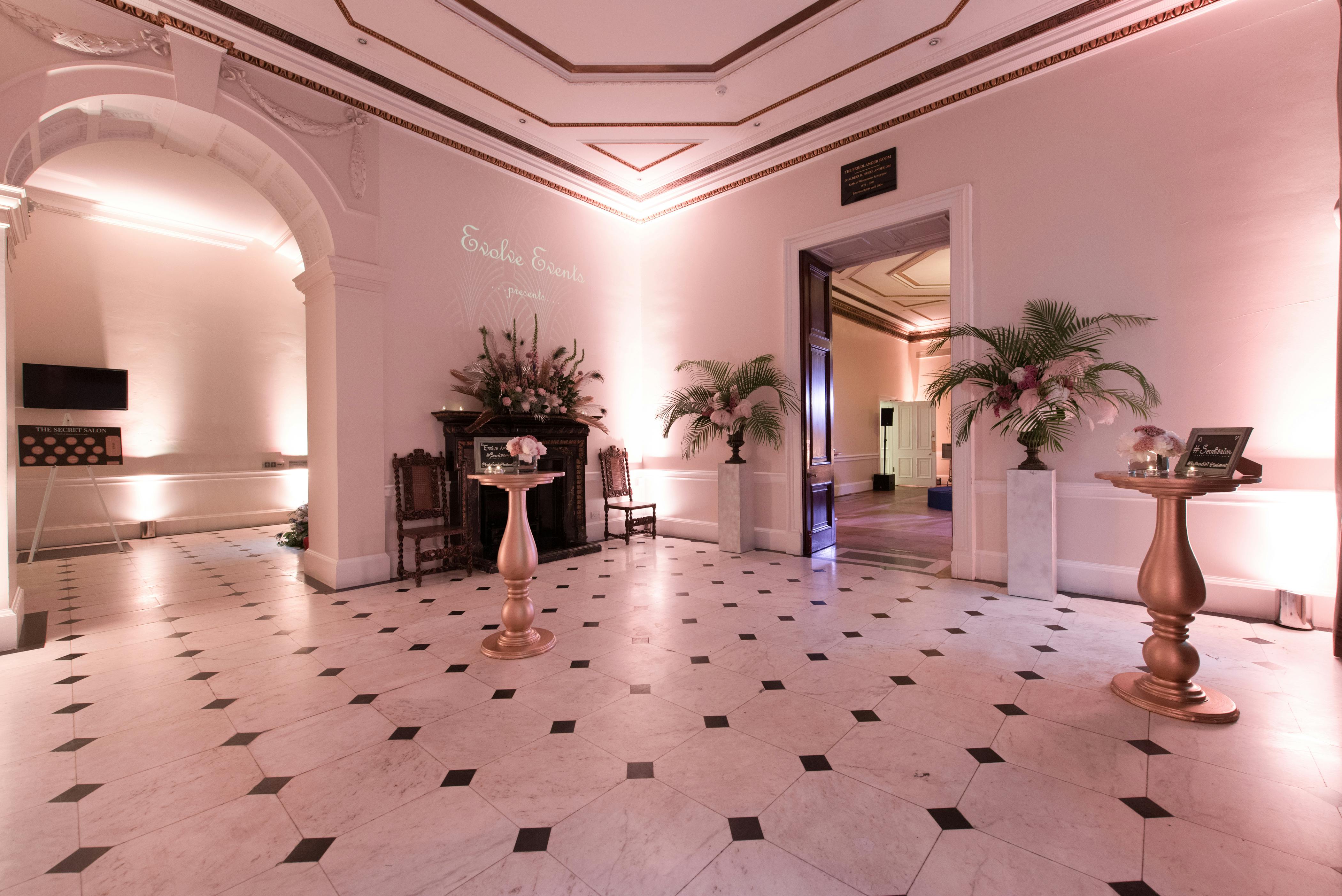 Elegant event space in Kent House Knightsbridge, ideal for receptions and networking.