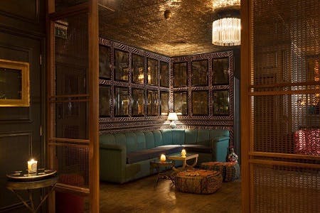 Intimate lounge at The Scotch of St James, perfect for meetings and networking events.