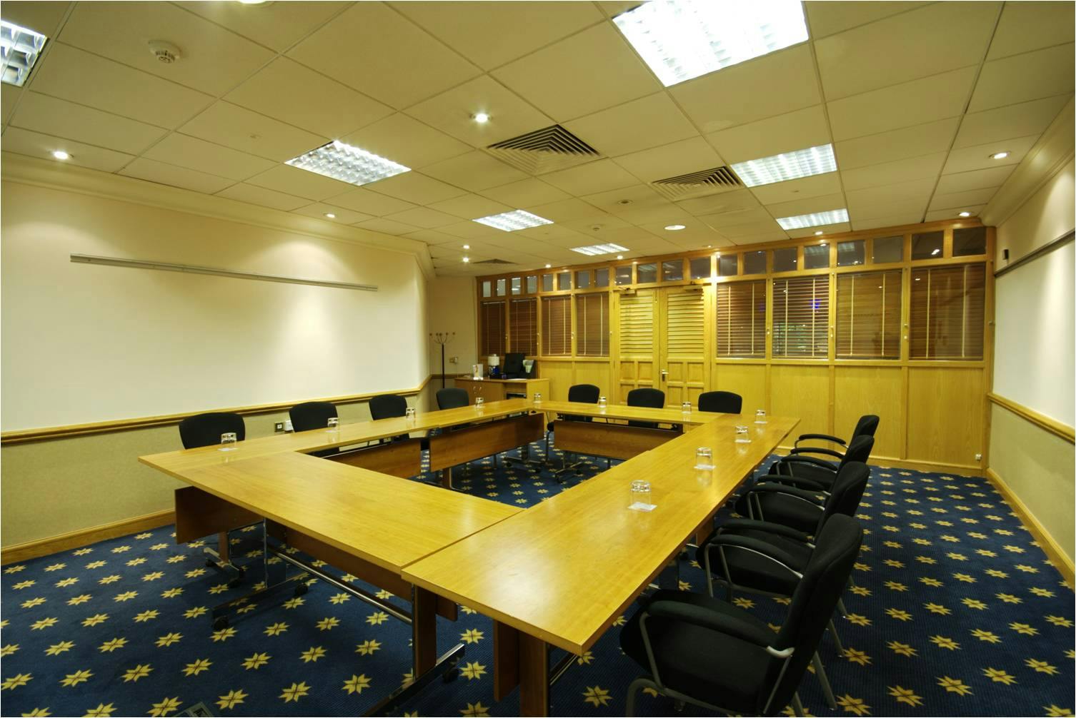 Haneda Room at Hilton Manchester Airport, spacious meeting space for workshops and board meetings.