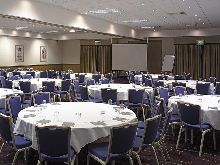 Schiphol Suite at Hilton Manchester Airport, ideal for meetings and networking events.