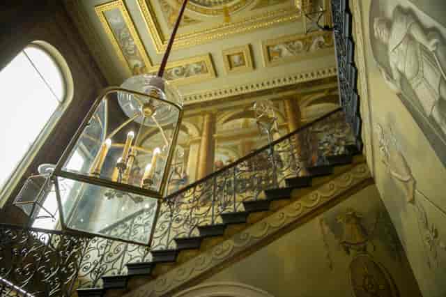Elegant staircase in King's Drawing Room, Kensington Palace, ideal for weddings and events.