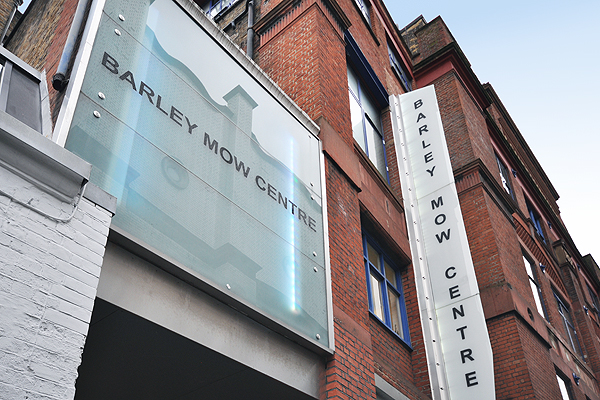 Morris Room at Barley Mow Centre: modern venue with brick architecture for events.