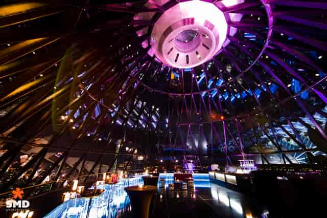 Exclusive hire of Helix and Iris at Searcys, modern venue with high ceiling for events.