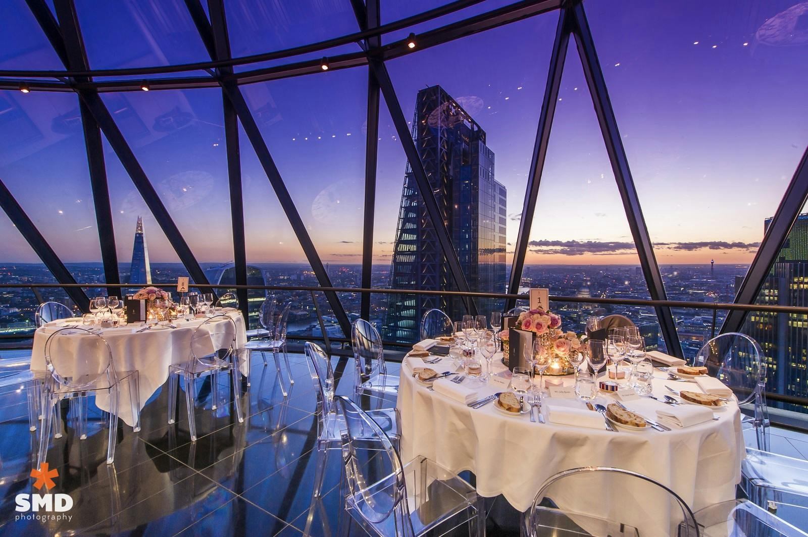 Exclusive hire of Helix and Iris at Searcys, elegant event space with skyline views.