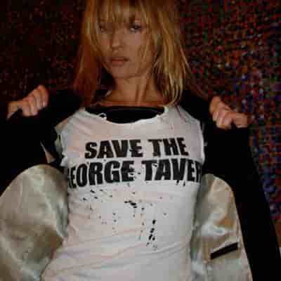 Influencer at The George Tavern for charity event promotion and venue brand awareness.