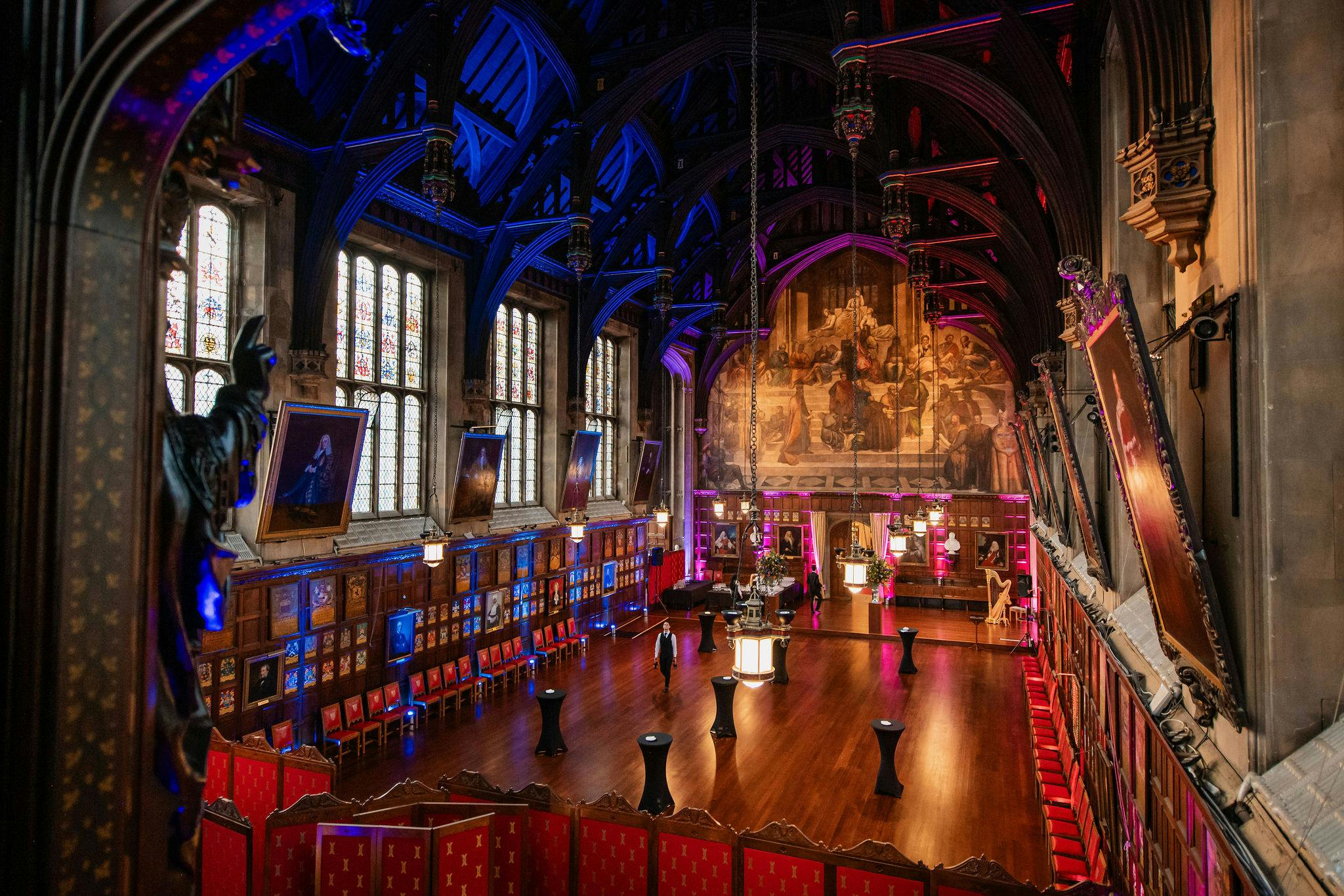 Great Hall at Lincoln's Inn: ornate architecture for upscale events and presentations.