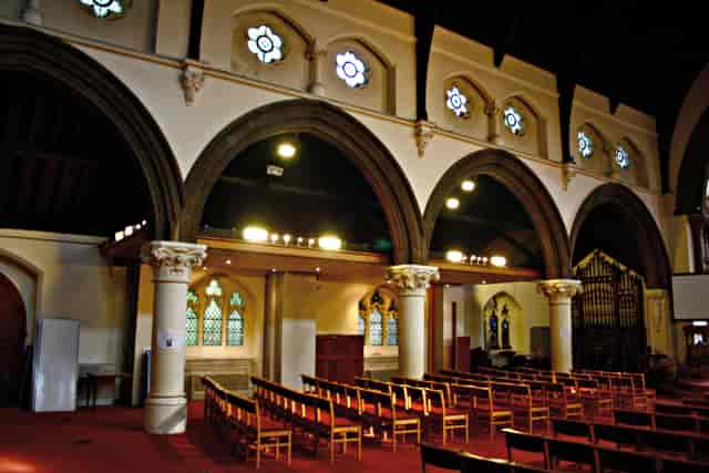 St Luke's Hackney, historic church interior for atmospheric wedding ceremonies and event venues.