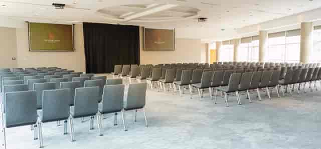 Grand Ballroom at The Lowry Hotel, organized for a professional conference presentation.