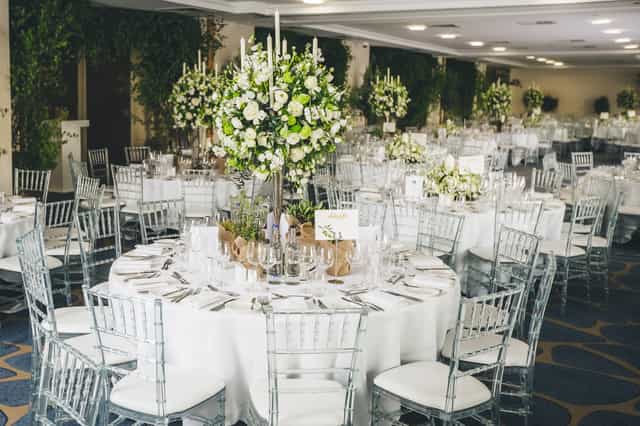 Elegant Grand Ballroom at Chelsea Harbour Hotel, perfect for weddings and galas.