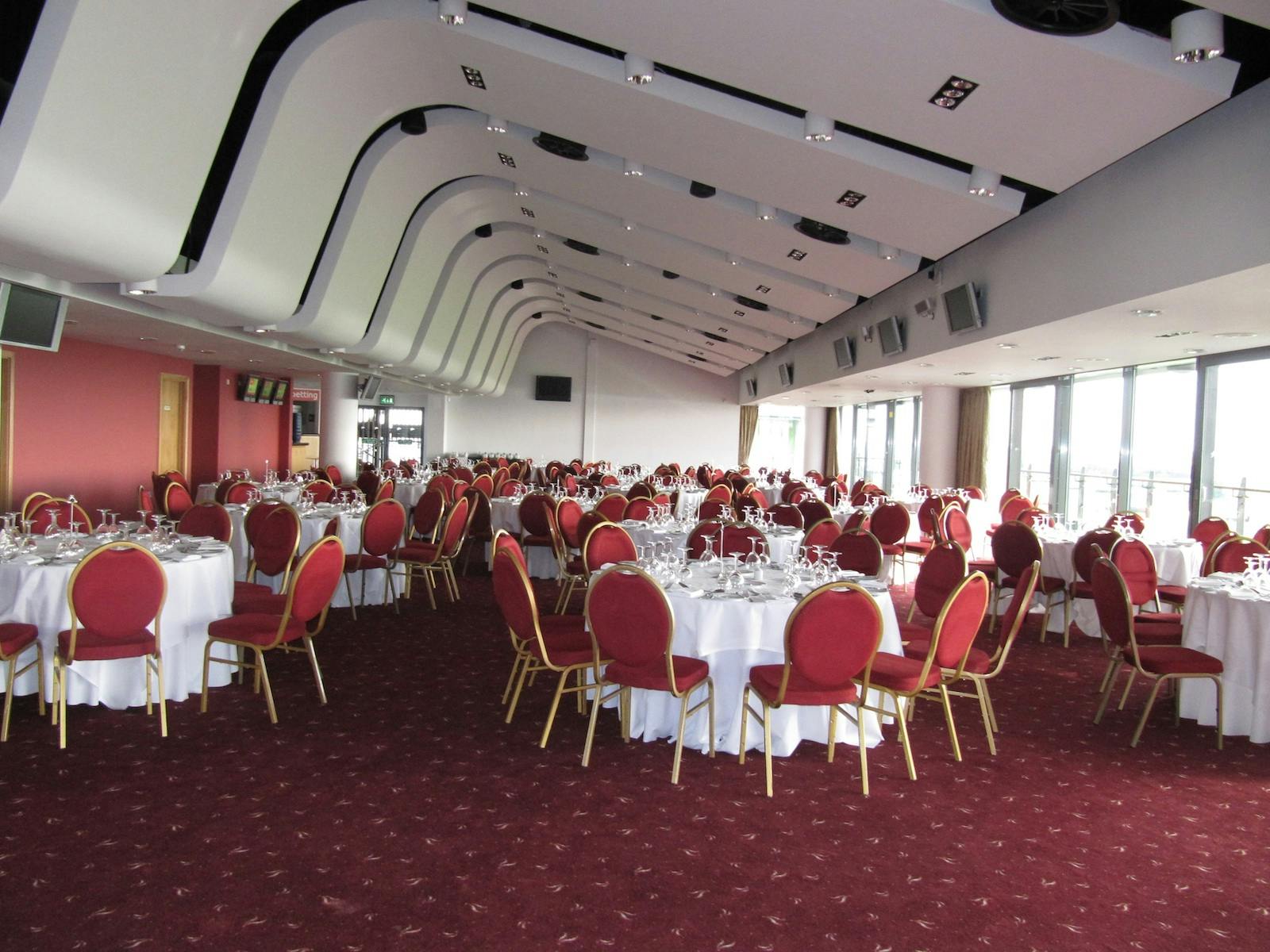 Papillon Suite at Aintree Racecourse, spacious venue for banquets and corporate events.