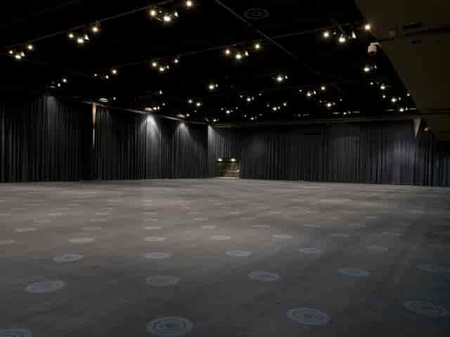 Exchange Hall in Manchester Central, spacious event venue with polished flooring for conferences.