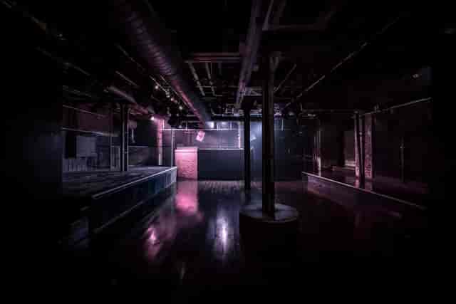 Versatile XOYO Main Space with industrial vibe, perfect for corporate events and celebrations.