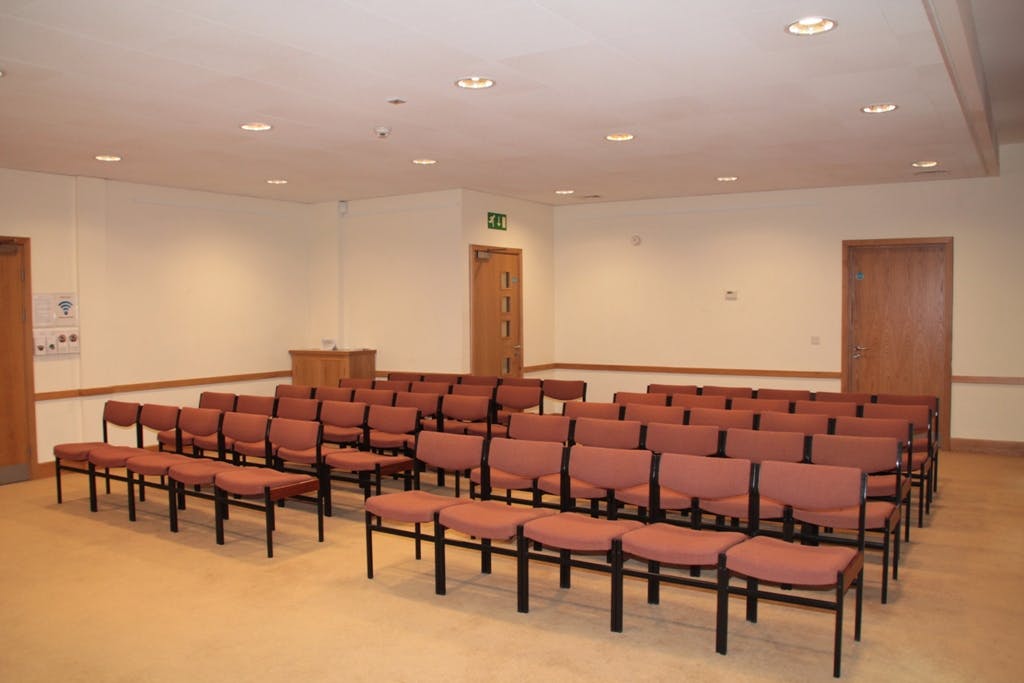 Small Meeting Room in Liverpool Quaker House, ideal for workshops and presentations.