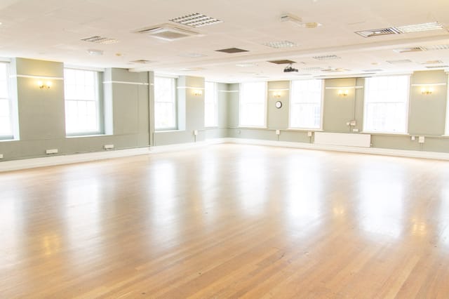 Presidential Suite at The London Irish Centre, spacious event room with natural light.