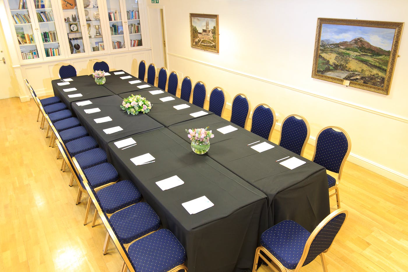 Tom Buglar Room at London Irish Centre, elegant meeting setup for conferences and gatherings.