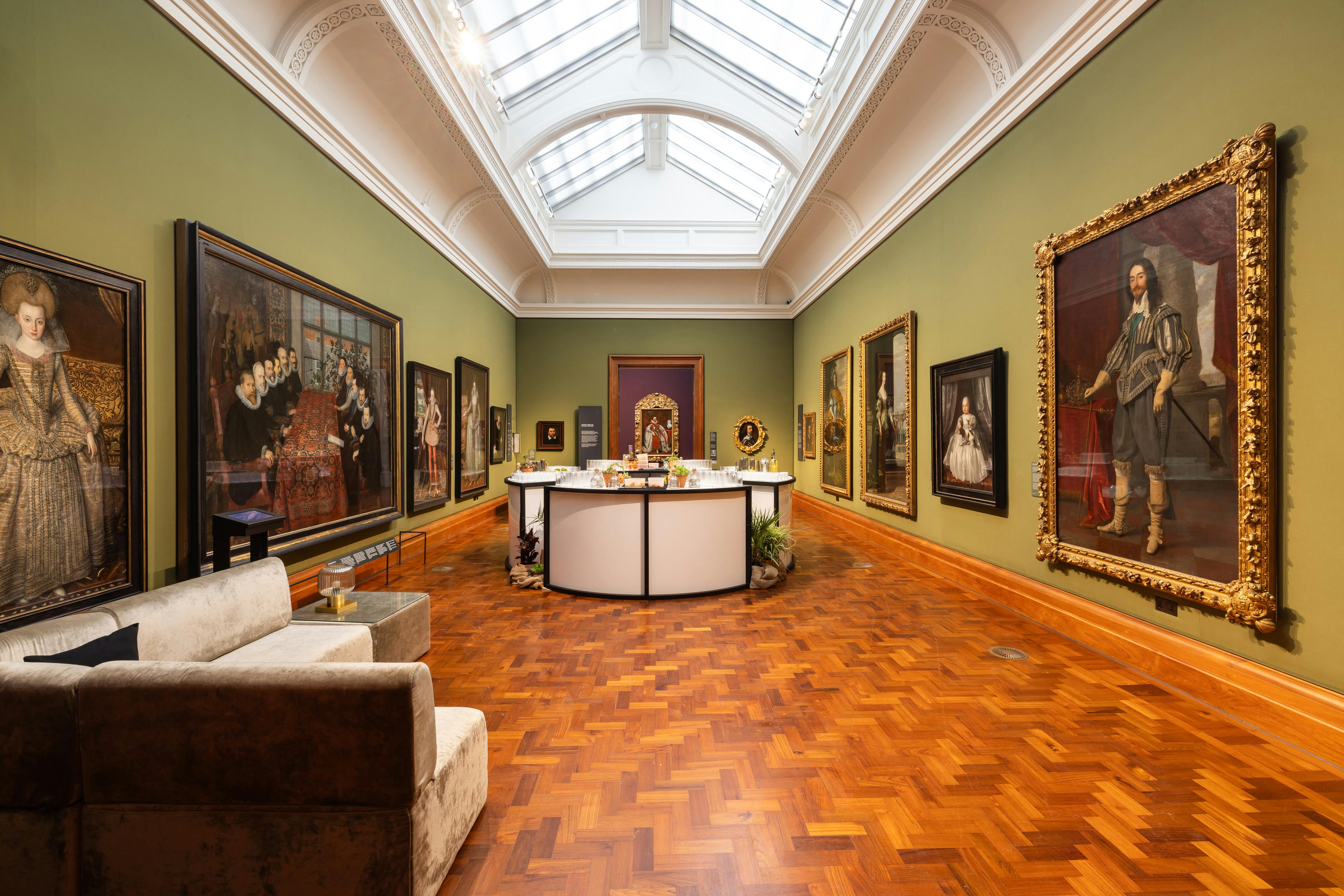 Elegant 17th-18th Century Gallery for upscale events and receptions at National Portrait Gallery.