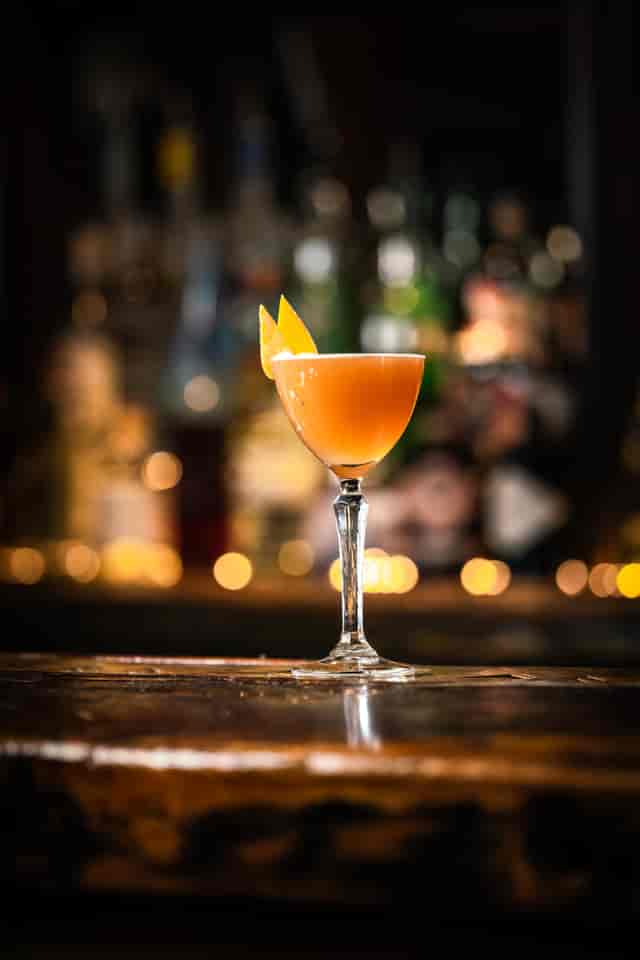 Elegant cocktail at The Lucky Pig for upscale events and networking receptions.