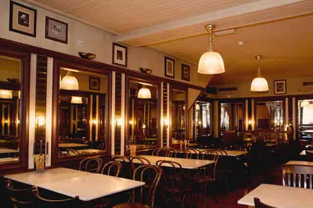 Sun & 13 Cantons bistro venue, classic high-character interior for private dining or events.