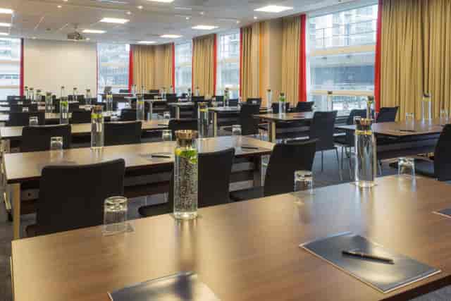 Meeting Rooms 3,4,5 at Hilton London Canary Wharf for corporate events and workshops.