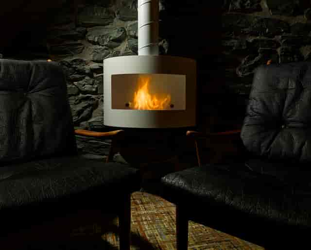 Cozy venue with modern fireplace for small group meetings and retreats in Keystone Crescent.