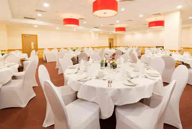 Pimlico Events Space banquet hall with formal seating for corporate and social events.