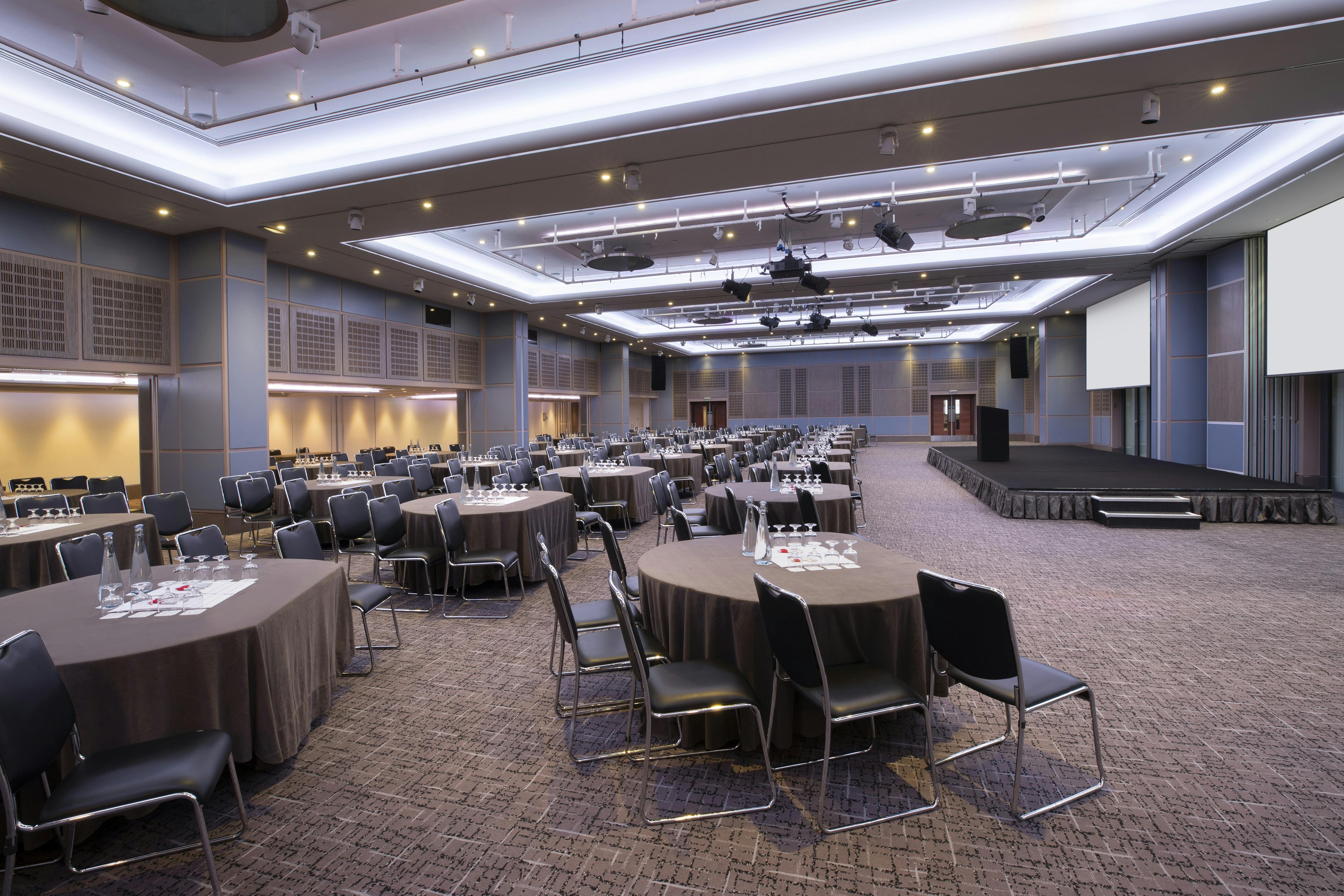 Spacious conference venue at Leonardo Royal Hotel, ideal for events and networking.