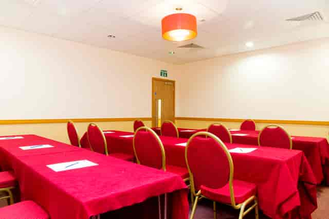 The Keys Room classroom setup for corporate training and educational seminars in Clerkenwell.