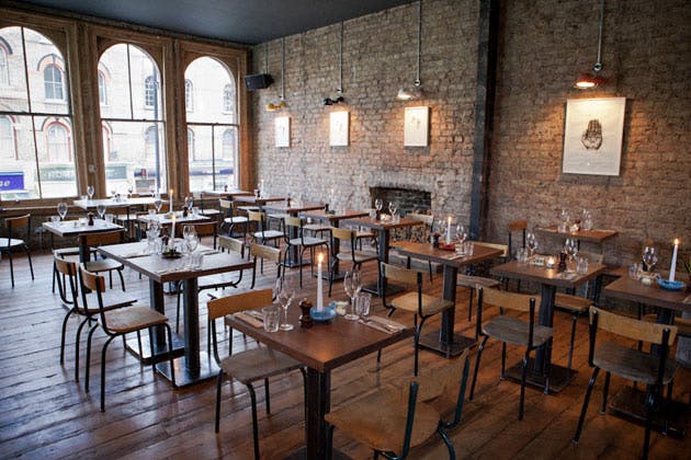 Stylish dining space at Top Bar, The Elgin, perfect for private events and meetings.