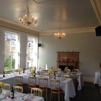 Elegant dining room in The Peoples Park Tavern, perfect for events and gatherings.