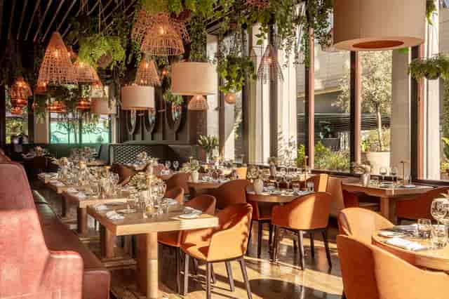 Exclusive restaurant hire at Smith's Bar & Grill, featuring elegant table settings for upscale events.